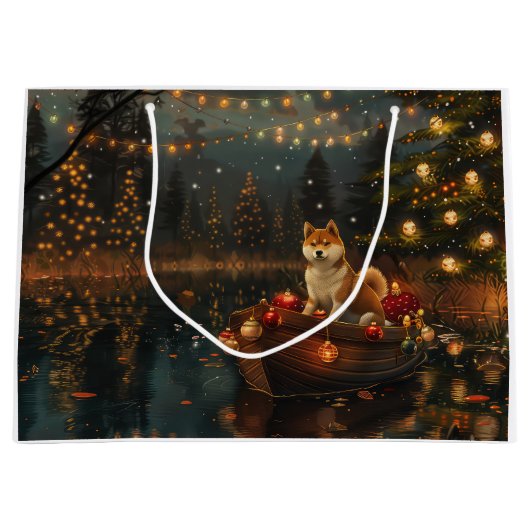 Akita Kerst Feestelijke reis Groot Cadeauzakje (Voorkant)