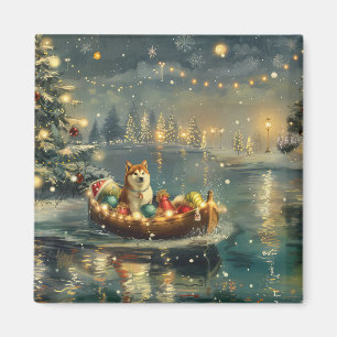 Akita Kerst Feestelijke reis Magneet