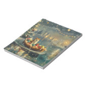 Akita Kerst Feestelijke reis Notitieblok (Linkerzijde)