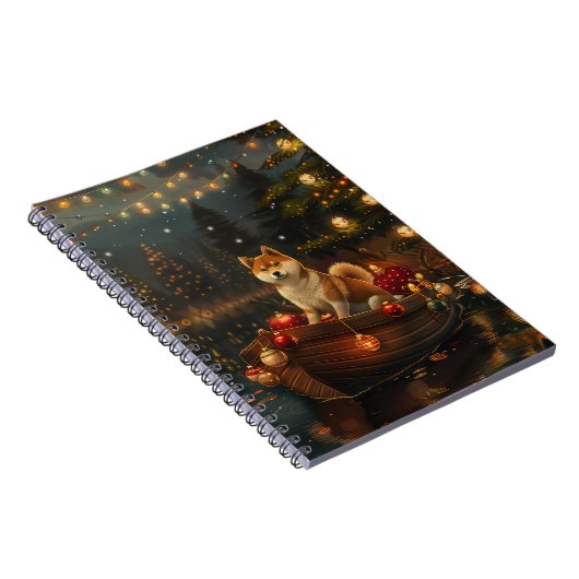 Akita Kerst Feestelijke reis Notitieboek (Rechterzijde)