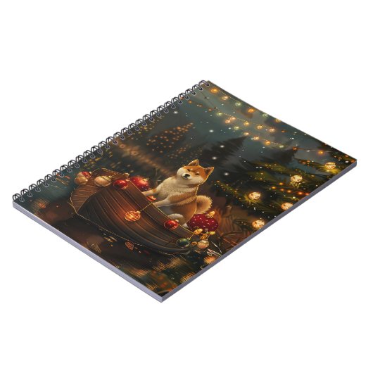 Akita Kerst Feestelijke reis Notitieboek (Linkerzijde)