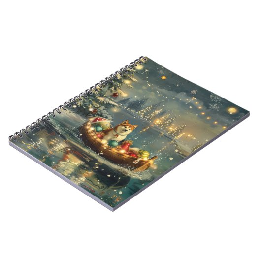 Akita Kerst Feestelijke reis Notitieboek (Linkerzijde)