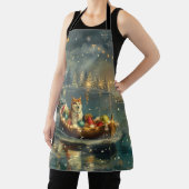 Akita Kerst Feestelijke reis Schort (Insitu)