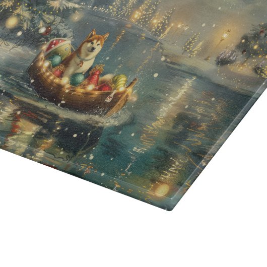 Akita Kerst Feestelijke reis Snijplank (Hoek)