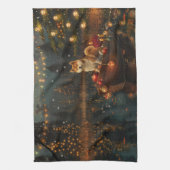 Akita Kerst Feestelijke reis Theedoek (Verticaal)