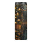 Akita Kerst Feestelijke reis Thermosbeker (Achterkant)