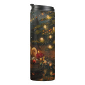 Akita Kerst Feestelijke reis Thermosbeker (Geroteerd rechts)