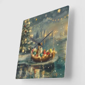 Akita Kerst Feestelijke reis Vierkante Klok (Hoek)