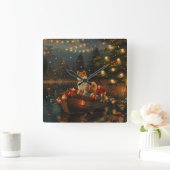 Akita Kerst Feestelijke reis Vierkante Klok (Huis)