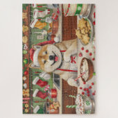 Akita Kerstbakfeest: Festieve Kerst Legpuzzel (Verticaal)