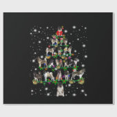 Akita kerstboom bedekt door Flashli Cadeaupapier (Vlak)