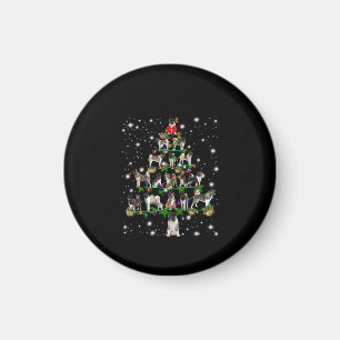Akita kerstboom bedekt door Flashli Magneet