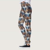 Akita Kerstfeest Seizoen Leggings (Links)