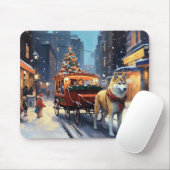 Akita Kerstfeestseizoen Muismat (Met muis)