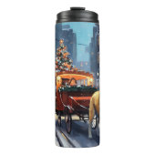 Akita Kerstfeestseizoen Thermosbeker (Voorkant)