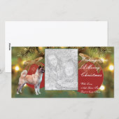 Akita kerstkaart met foto (Voorkant / Achterkant)
