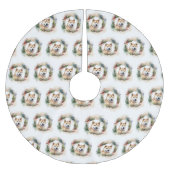 Akita Kerstkrans feestelijke pup Kerstboom Rok (Voorkant)