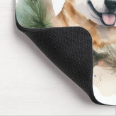 Akita Kerstkrans feestelijke pup Muismat (Hoek)