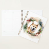 Akita Kerstkrans feestelijke pup Planner (Display)