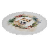 Akita Kerstkrans feestelijke pup Snijplank (Hoek)