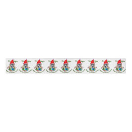 Akita KerstMerry Grosgrain Lint