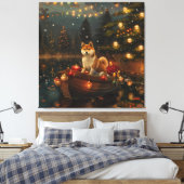 Akita Kerstmis Festivale Reis Canvas Afdruk (Insitu (Slaapkamer))