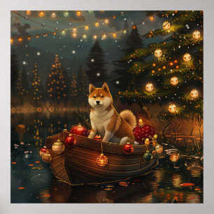 Akita Kerstmis Festivale Reis Poster