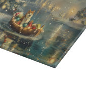 Akita Kerstmis Festive Reis Snijplank (Hoek)
