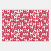 Akita Kerstmis Inpakpapier Vel (Voorkant 3)