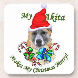 Akita Kerstmis Onderzetter