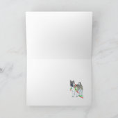 AKITA_Kerstmis_Sleigh Feestdagen Kaart (Binnen)