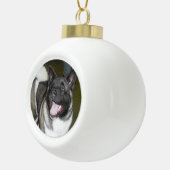 Akita kerstversiering keramische bal ornament (Rechts)