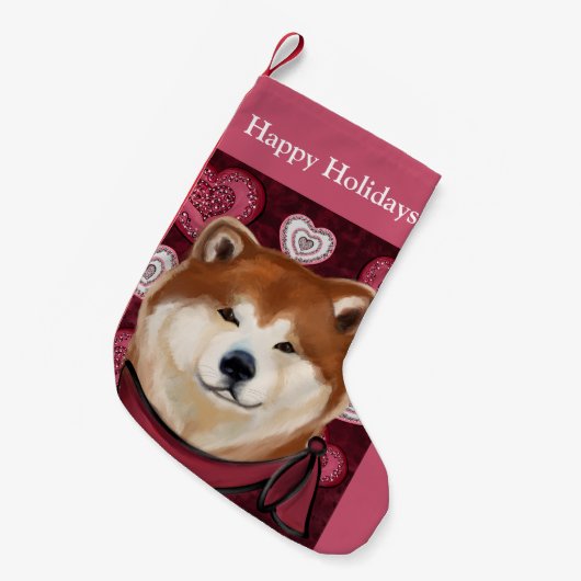 AKITA KLEINE KERSTSOK (Voorkant (Hangend))