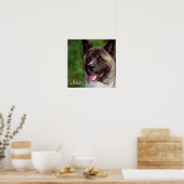 Akita-kunstprintcadeaus Poster (Keuken)