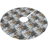 Akita Laat het sneeuwen Kerstmis Kerstboom Rok (Gekanteld)