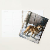 Akita Laat het sneeuwen Kerstmis Planner (Display)