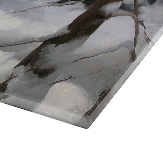 Akita Laat het sneeuwen Kerstmis Snijplank (Hoek)