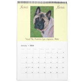 akita labrador collie dog portret art 2018 kalender (Jan 2026)