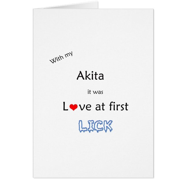 Akita Lick Design (Voorkant)
