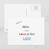 Akita Lick Design Briefkaart (Voorkant / Achterkant)