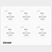 Akita Liefde bij Eerste Lick Sticker (Vel)