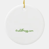 Akita Love Kerstversier Keramisch Ornament (Achterkant)