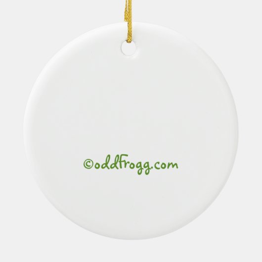 Akita Love Kerstversier Keramisch Ornament (Achterkant)