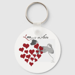 Akita Love Sleutelhanger