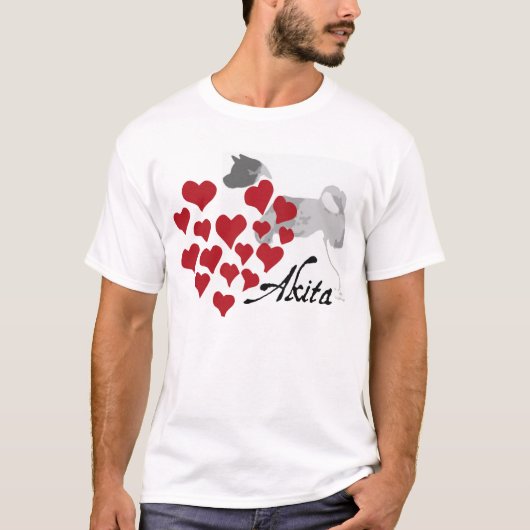 Akita Love T-shirt (Voorkant)
