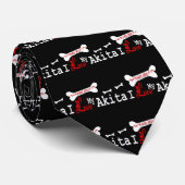 Akita Lovers Apparel Gifts Stropdas (Opgerold)