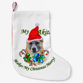 Akita Lovers Kerstmis Kleine Kerstsok