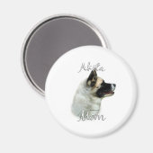 Akita Ma 2 Magneet (Voorkant / Achterkant)