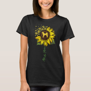 Akita Ma Sunflower Akita Inu Lover Gifts Dog mama T-shirt