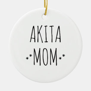 Akita mama keramisch ornament